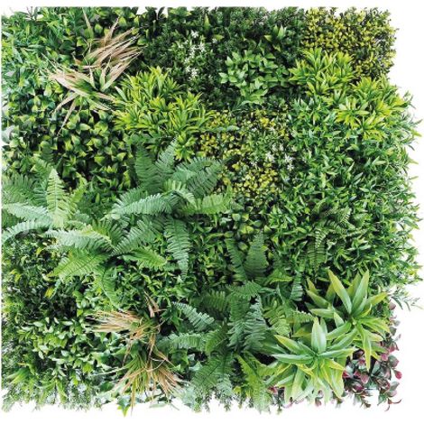 SIEPE ARTIFICIALE A PANNELLO QUADRATO 'JUNGLE' mt 1 x 1