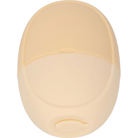 Rouleau de massage facial en silicone, moule à glace froide, outil de massage du visage pour la beauté, jaune pâle (1/5)