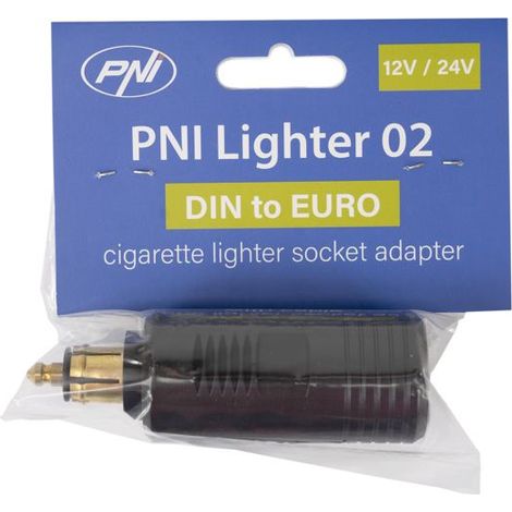 Adaptateur DIN vers prise allume-cigare européenne PNI Lighter 02, 12 V/24 V, max. 16A (1/4)