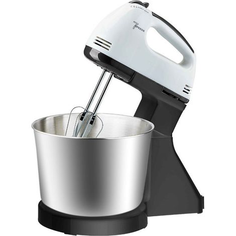 Batteur électrique 7 vitesses pour gâteaux, pains et pâtes, avec bol et support pour œufs, 220 V, 100 W (1/5)