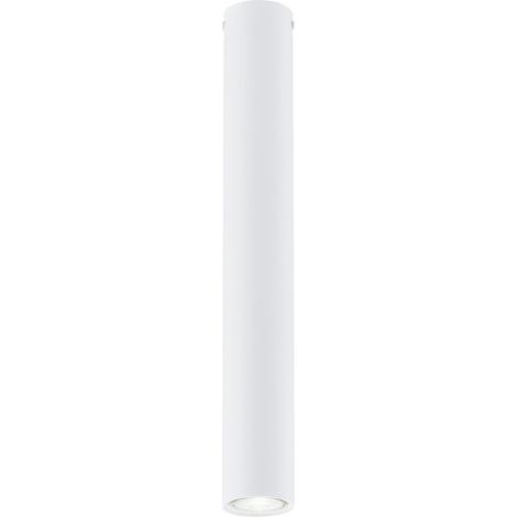 Faretto Tecno, Acciaio verniciato a polvere, Bianco, 6x45x6 cm