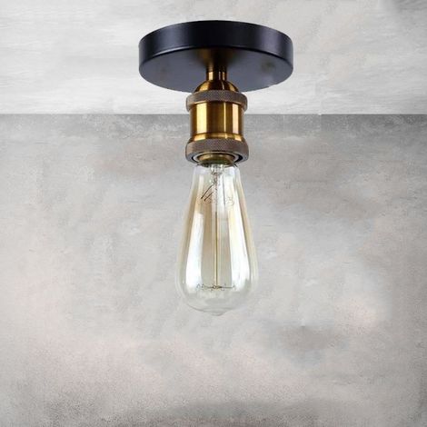 Plafonnier Vintage Industrielle Rétro Luminaire pour Escalier Chambre Entrée (1/4)