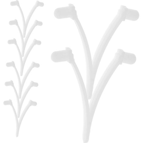 Clips pour perche de piscine, paquet de 8 pièces, fixation de skimmer à verrouillage de sécurité, adaptés aux perches télescopiques et aux têtes d'aspirateur. (1/5)