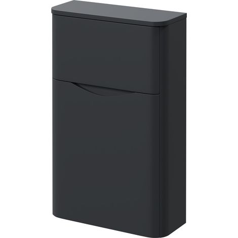 Vela Satin Anthracite 550mm Toilet Unit