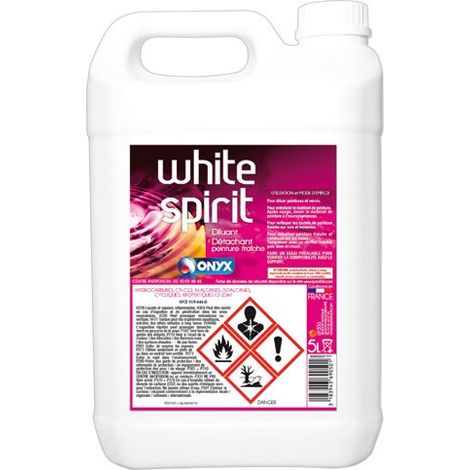 Diluant White Spirit 5 litres – Nettoyage peinture et outils – Pour espaces confinés – Compatible avec vernis et peintures solvantées – Ardea