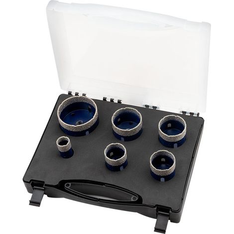 Juego de 6 puntas de diamante para amoladora de gres de 22-67 mm Fervi P034/06S