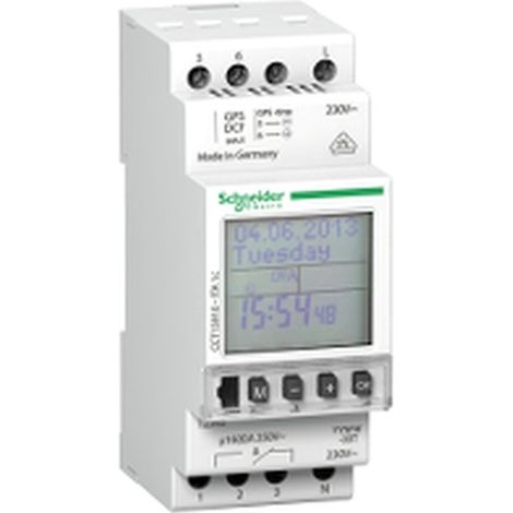 Interruptor de tiempo ANUAL 1 con programación semanal y voltaje de 230V.