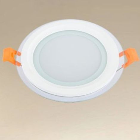 TrAdE Shop Traesio - Pannello Led Da Incasso Luce 3000k-6500k 9w Tondo Am-cr-9 Con Bordo Traparente 00632 - (1/4)