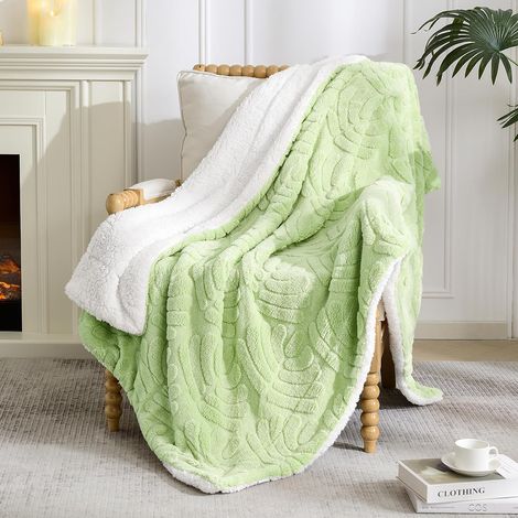 Couverture Polaire Sherpa Réversible 130 x 170 cm (1/5)