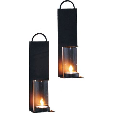 Wandkerzenhalter - 2er Set - für Teelichter