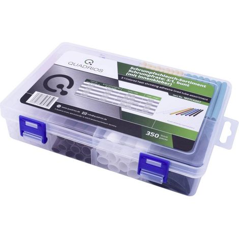 Quadrios Surtido de fundas termorretráctiles negras 350 pcs