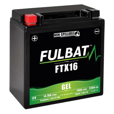 Fulbat - Batterie tondeuse YTX16 / FTX16 / YTX16-BS 12V 14Ah - 532 43 71-575324