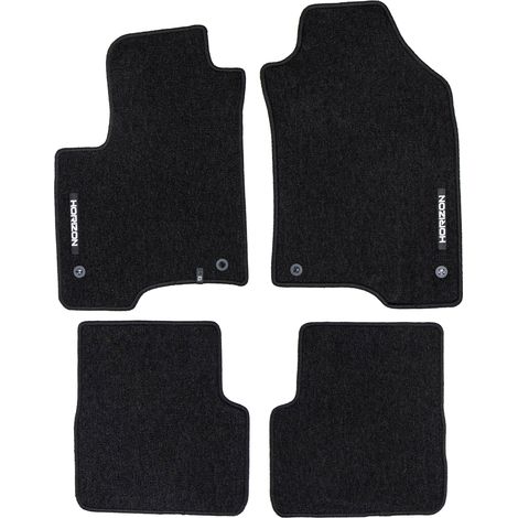 Tapis de Sol de Voiture pour Fiat Panda III Hybrid 2020-2025 Velours Noir 4Pcs (1/5)