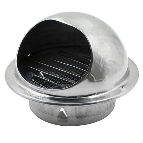 Ventilation Grille Grille d'aération ronde en acier inoxydable 304 - Rond Grille de Ventilation pour pot d'échappement de, (100 mm) (1/5)