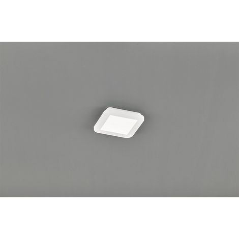 Camillus Plafonnier Carré Led Dimmable Blanc IP44 17x17 cm Trio Lighting (1/2)