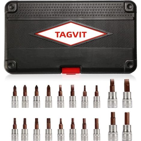 Juego de llaves de vaso Torx Tagvit, juego de 20 piezas (1/5)
