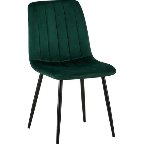 Silla De Comedor Dijon Terciopelo Verde