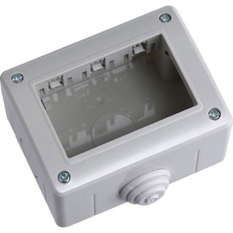ETTROIT Custodia 4P IP40 Scatola Porta Frutti Da Esterno 4 Posti Modulo Compatibile Con Bticino Matix  MT2504 (1/4)