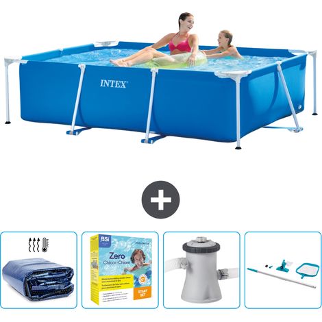 Intex Piscina con struttura Rettangolare - 220x150x60 cm - 7-pezzi  SCB14 (1/5)