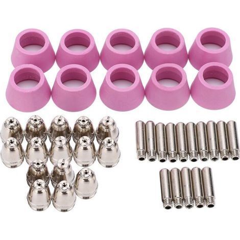 Plasma Cutting Torch Consumables Kit Electrode Contact Tip Ceramic Nozzle for AG60/SG5540 Parts (1/3)