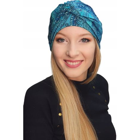 Sara Bm-215 gewebter Turban, auch nach der Chemotherapie tragbar. (1/5)