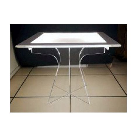 Bigiemme Alzata Plexiglass Trasparente per Top LED 48x48 cm H 20 cm (1/4)
