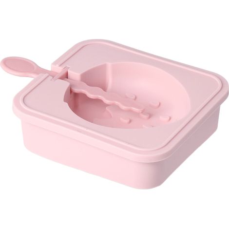 Moules à glace réutilisables et empilables en silicone, avec couvercle et bâtonnet à fraises. Ustensiles de cuisine. (1/5)