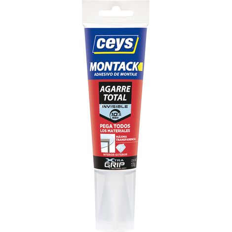 Adhesivo Montaje 190 Gr Transparente Montack Express Tubo Ceys