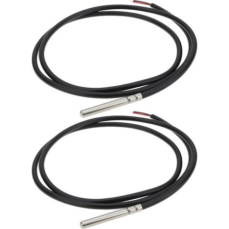 NTC-Temperaturfühler – 2er-Pack – Edelstahl und Silikon – 20 kΩ – Für Haushalts- und Industriegeräte – 6 x 50 mm (1/5)