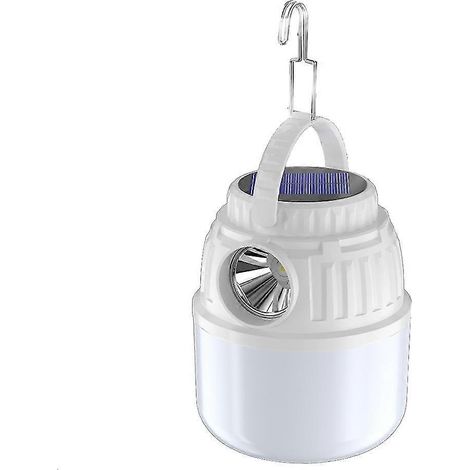 Lampe solaire de camping portable à LED ultra-lumineuse et ultra-rechargeable, idéale pour les situations d'urgence lors de vos tentes. (1/5)