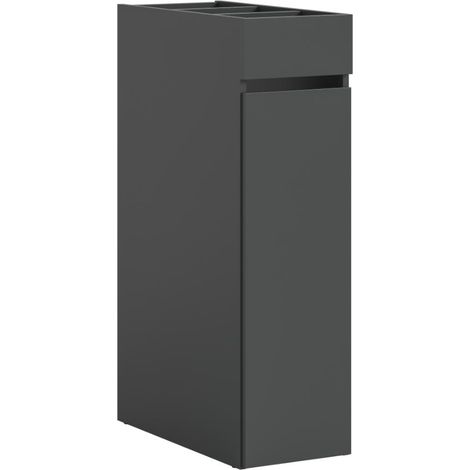 Free armoire de salle de bain 1 tiroir, 3 étagères anthracite. (1/5)