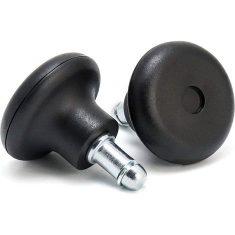 Pieds de chaise de bureau 2 pouces, roulettes pivotantes de remplacement pour chaise de bureau à roulettes fixes, 5 pièces (1/5)