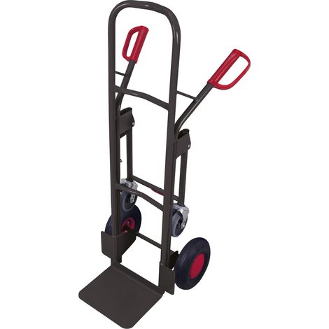 VARIOfit Stahlrohrkarre mit 2 Stützrädern RAL 7016 (1/3)