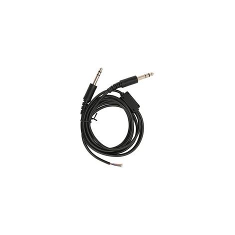Câble de remplacement pour casque d'aviation David Clark AVCOMM Pilot Dual GA Plug (2 m).