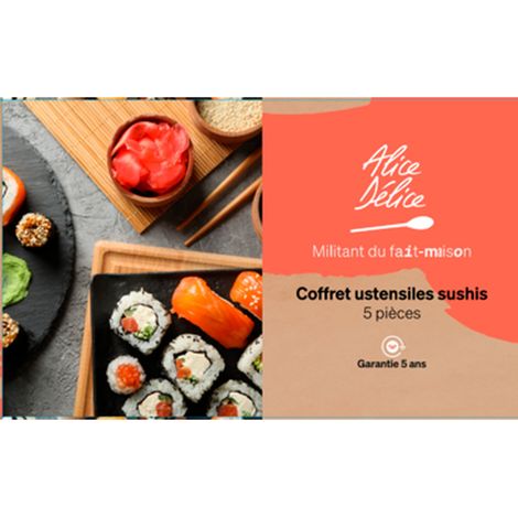 Coffret ustensiles sushis - Alice Délice