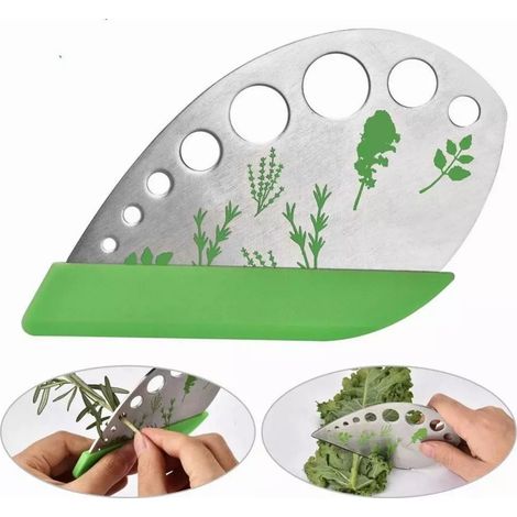 Ustensile de cuisine : séparateur d’herbes aromatiques à 8 trous, séparateur de tranches de légumes (1/4)