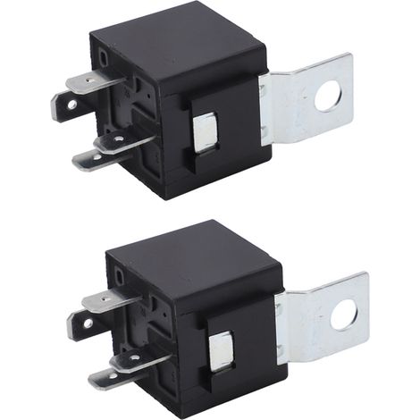Relais automobile étanche 12V DC 2 pièces, contact argenté 4 broches, interrupteur NO, bobine 85/110V DC, commutation fiable pour véhicules. (1/5)