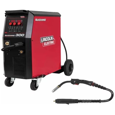 Lincoln Electric – Poste à souder inverter MIG-MAG 400V – 300A – 24 programmes synergiques – Affichage LED – Chariot avec support bouteille gaz