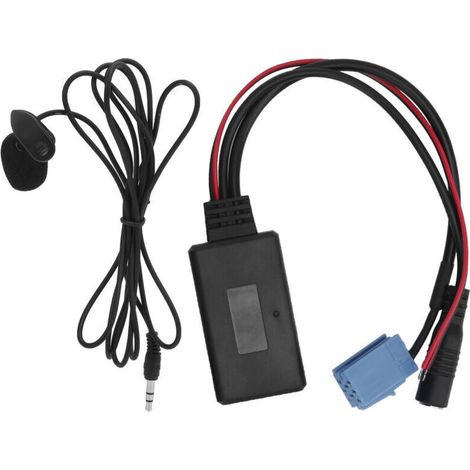 Jeffergarden Mini ISO 8-Pin Auto-Stereo-Mikrofon mit Bluetooth 5.0 Kabeladapter für Mobiltelefon, Tablet, MP3-Player
