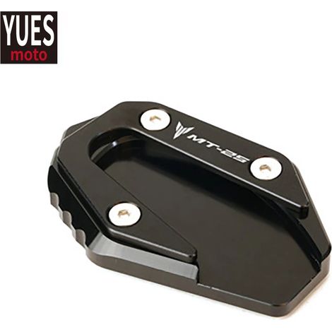 (Noir) Accessoires moto : Béquille latérale CNC, extension et support compatibles avec YAMAHA MT-25 MT25 MT 25 2014-2019 maxpower (1/4)