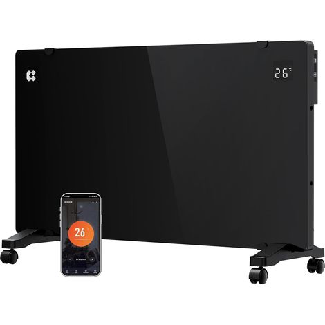 Radiateur Électrique 2000W WiFi PID, Élément X en alu