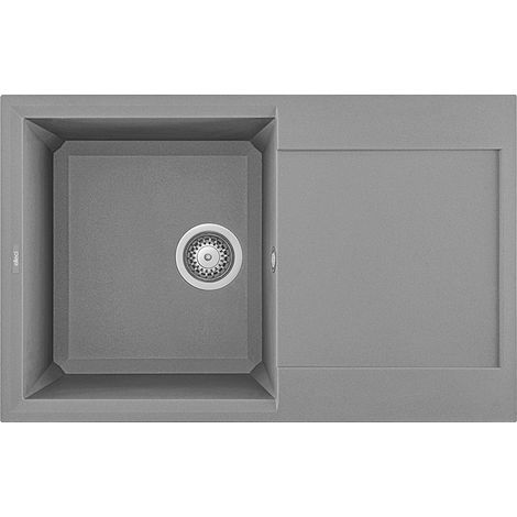 Lavello Elleci Incasso 1 vasca 79x50 Easy 300 Granitek Grigio Cemento LGY30048