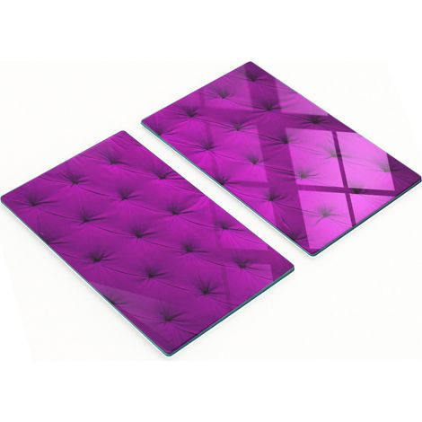 Tablas de cortar de cristal para cocina con estampado de terciopelo, 2x30x52 cm.