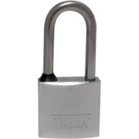 Lucchetto ottone cromo arco lungo mm 40 - sps (1/2)