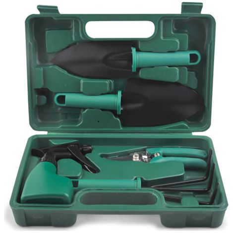 Outils de jardin ensemble de 5 pièces outils de jardinage en pot combinaison arrangement de fleurs élagage bonsaï fleur ciseaux outil (1/5)