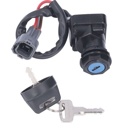 Interrupteur d'allumage avec 2 clés en alliage métallique 0430-036 de remplacement pour Arctic Cat ATV 650 4X4 V-2 (1/5)