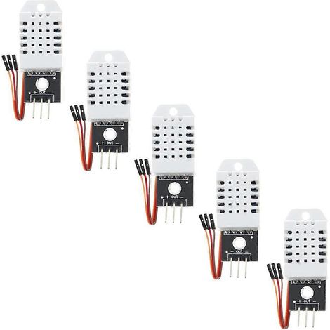Capteur de température et d'humidité pour Arduino et Raspberry Pi - Câble de connexion inclus, lot de 5