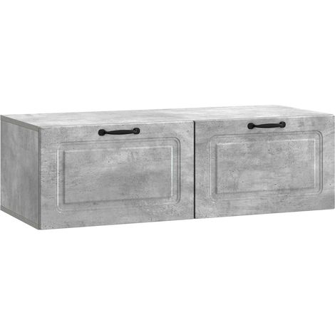 vidaXL Mobile Porta TV da Muro Grigio Cemento 98 x 41 x 30 cm