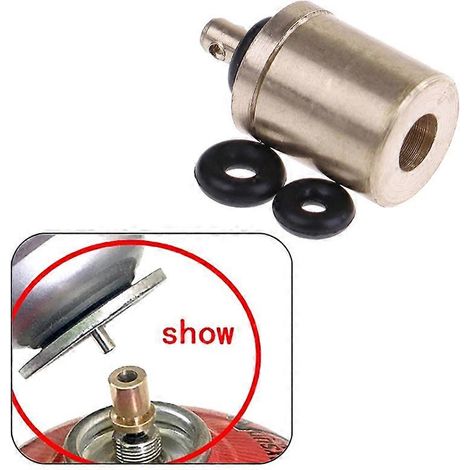 Adaptateur de remplissage de gaz pour réchaud de camping/randonnée, accessoire pratique pour réchaud de camping/randonnée. (1/5)