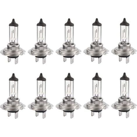 10 Stück 12V H7 55W LED-Halogenlampen, langlebige warmweiße Lampen für Fern-/Abblendlicht von Autos